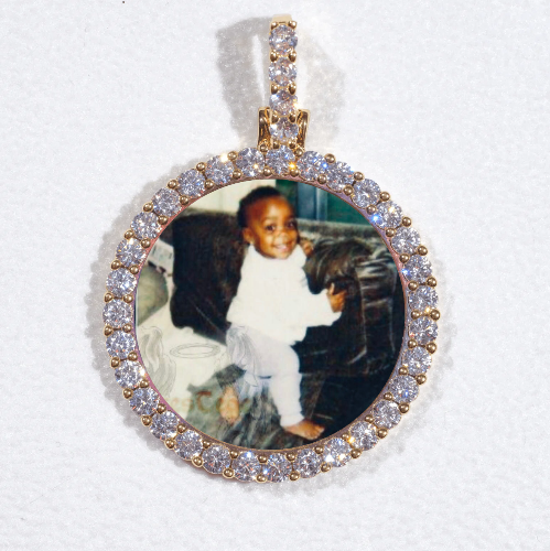 3D CIRCLE CUSTOM PICTURE PENDANT SMALL SIZE