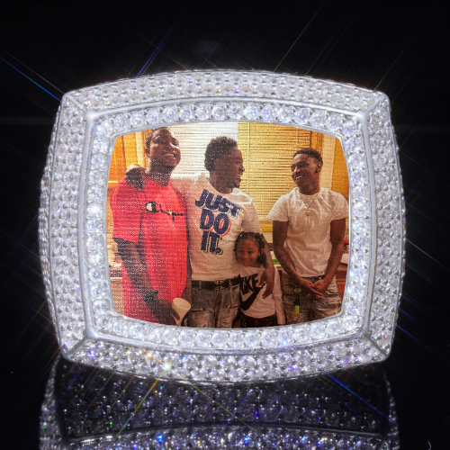 3D CUSTOM PICTURE ICED RING