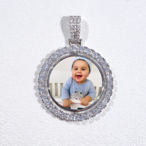3D Spinning 2-Faced Custom Picture Pendant