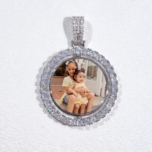 3D Spinning 2-Faced Custom Picture Pendant