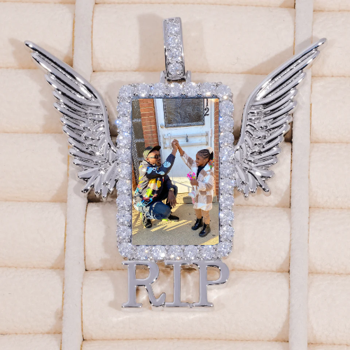RIP WING 3D CUSTOM PICTURE PENDANT