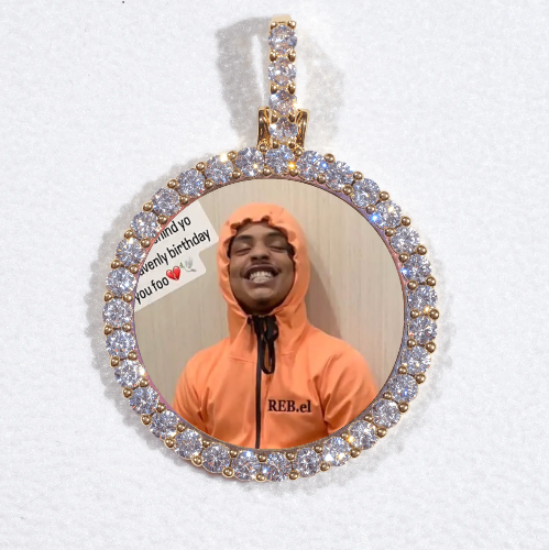 3D CIRCLE CUSTOM PICTURE PENDANT SMALL SIZE