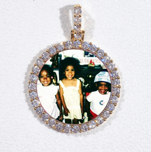 3D CIRCLE CUSTOM PICTURE PENDANT SMALL SIZE