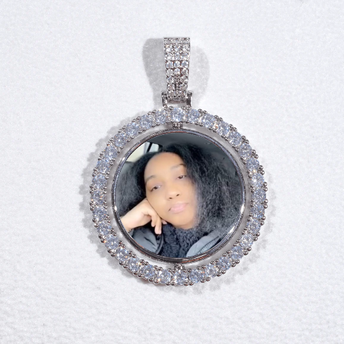 3D Spinning 2-Faced Custom Picture Pendant