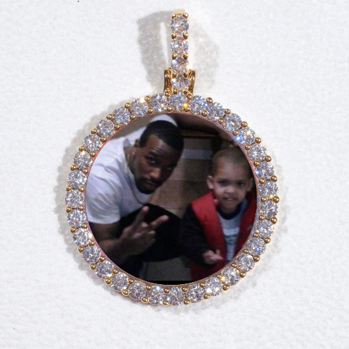 3D CIRCLE CUSTOM PICTURE PENDANT SMALL SIZE