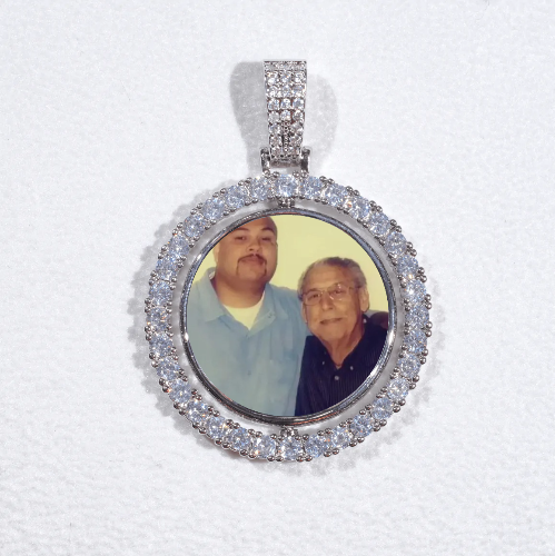 3D Spinning 2-Faced Custom Picture Pendant