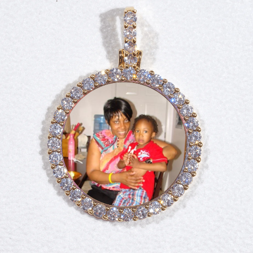 3D CIRCLE CUSTOM PICTURE PENDANT SMALL SIZE