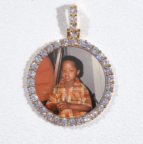 3D CIRCLE CUSTOM PICTURE PENDANT SMALL SIZE