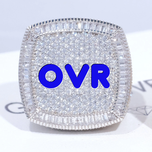 CUSTOM LETTER 3D ICED RING