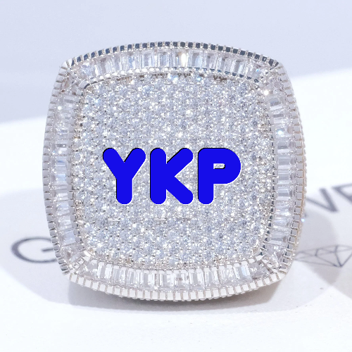 CUSTOM LETTER 3D ICED RING