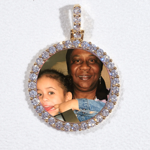 3D CIRCLE CUSTOM PICTURE PENDANT SMALL SIZE
