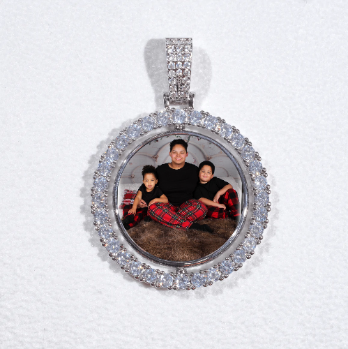 3D Spinning 2-Faced Custom Picture Pendant