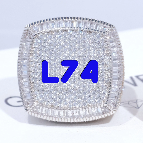 CUSTOM LETTER 3D ICED RING