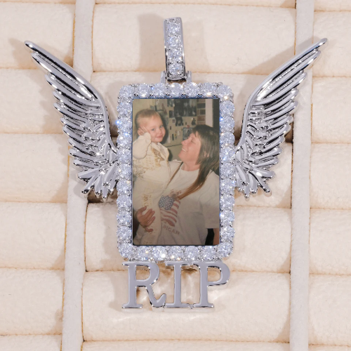 RIP WING 3D CUSTOM PICTURE PENDANT