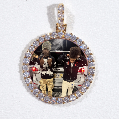 3D CIRCLE CUSTOM PICTURE PENDANT SMALL SIZE