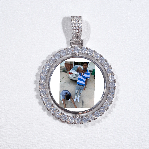 3D Spinning 2-Faced Custom Picture Pendant