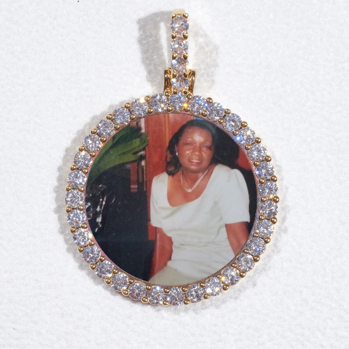 3D CIRCLE CUSTOM PICTURE PENDANT SMALL SIZE