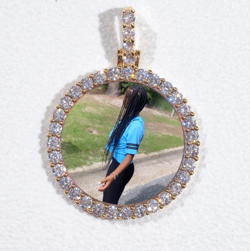 3D CIRCLE CUSTOM PICTURE PENDANT SMALL SIZE