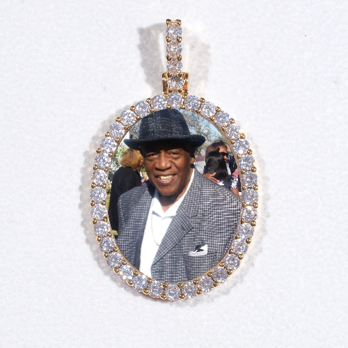 3D Oval Custom Picture Pendant
