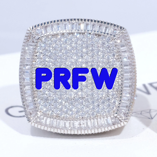 CUSTOM LETTER 3D ICED RING