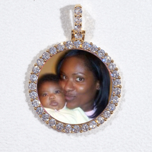 3D CIRCLE CUSTOM PICTURE PENDANT SMALL SIZE