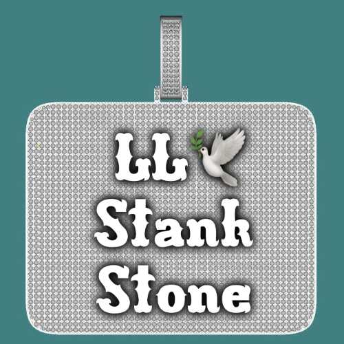 CUSTOM LETTER NECKLACE 3D BIG SQUARE