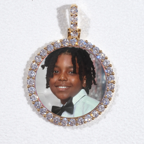 3D CIRCLE CUSTOM PICTURE PENDANT SMALL SIZE