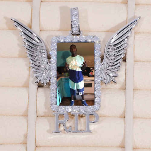 RIP WING 3D CUSTOM PICTURE PENDANT