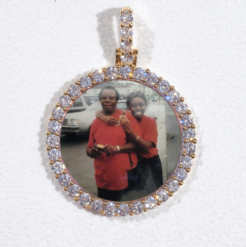 3D CIRCLE CUSTOM PICTURE PENDANT SMALL SIZE