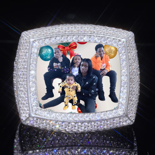 3D CUSTOM PICTURE ICED RING