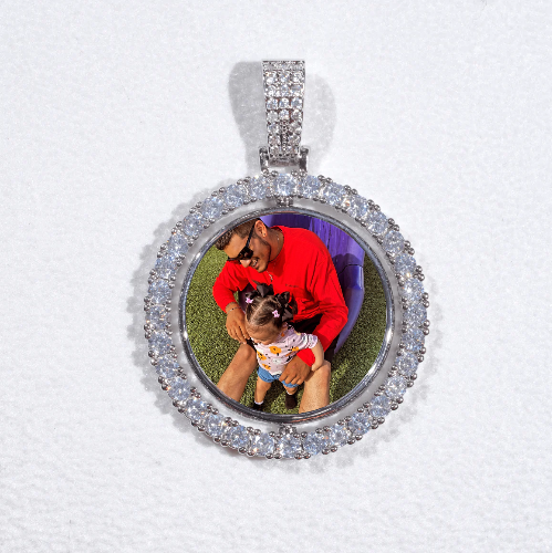 3D Spinning 2-Faced Custom Picture Pendant