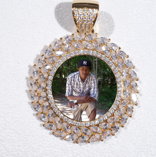 Large 3D Wheat Ear Custom Picture Pendant