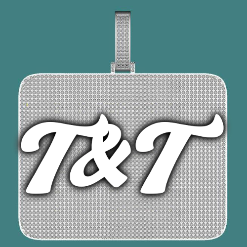 CUSTOM LETTER NECKLACE 3D BIG SQUARE