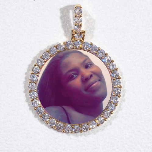 3D CIRCLE CUSTOM PICTURE PENDANT SMALL SIZE