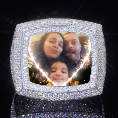 3D CUSTOM PICTURE ICED RING