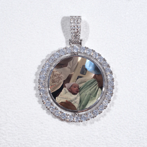 3D Spinning 2-Faced Custom Picture Pendant