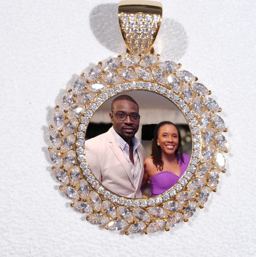Large 3D Wheat Ear Custom Picture Pendant