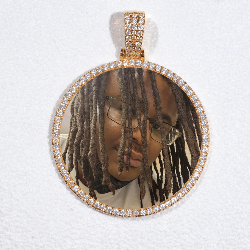 MEDIUM 3D CIRCLE CUSTOM PICTURE PENDANT