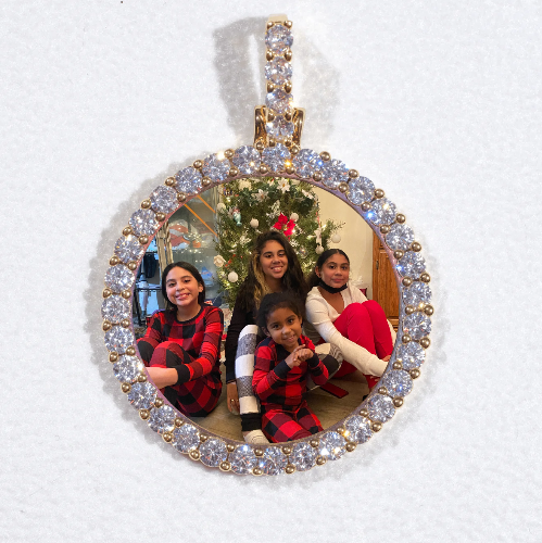 3D CIRCLE CUSTOM PICTURE PENDANT SMALL SIZE
