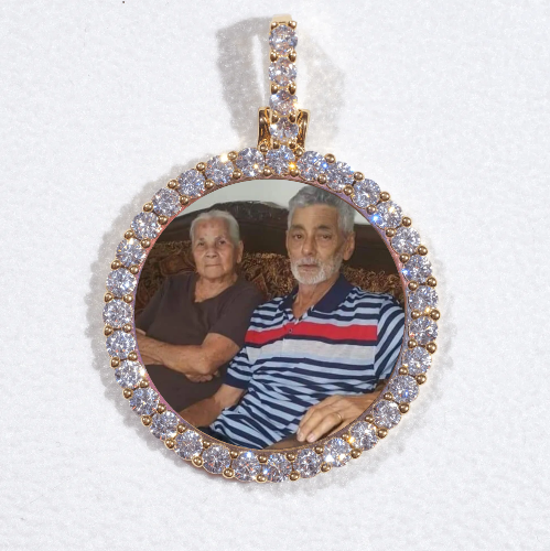 3D CIRCLE CUSTOM PICTURE PENDANT SMALL SIZE
