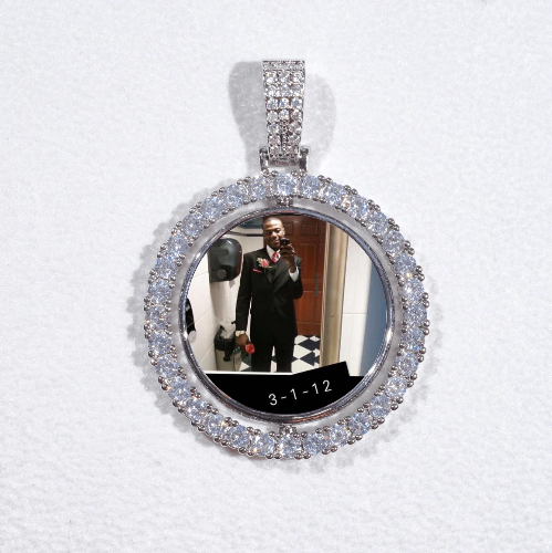 3D Spinning 2-Faced Custom Picture Pendant