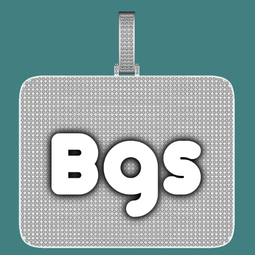 CUSTOM LETTER NECKLACE 3D BIG SQUARE