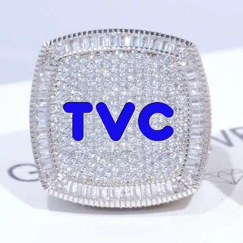 CUSTOM LETTER 3D ICED RING