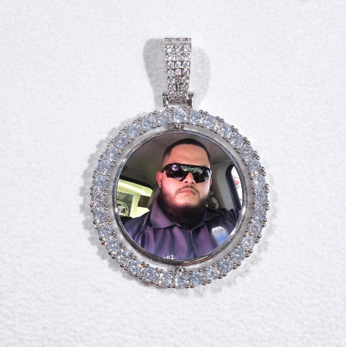 3D Spinning 2-Faced Custom Picture Pendant