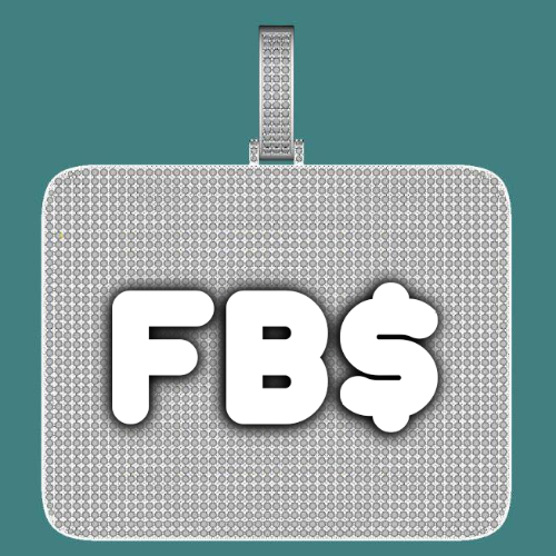 CUSTOM LETTER NECKLACE 3D BIG SQUARE