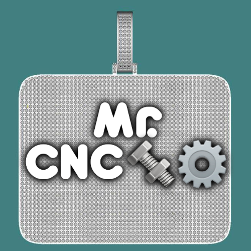 CUSTOM LETTER NECKLACE 3D BIG SQUARE