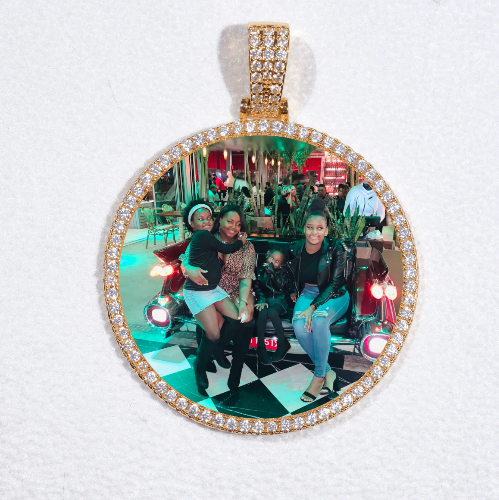 MEDIUM 3D CIRCLE CUSTOM PICTURE PENDANT