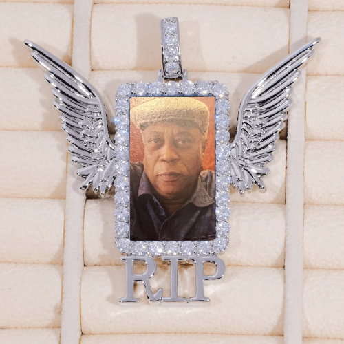 RIP WING 3D CUSTOM PICTURE PENDANT
