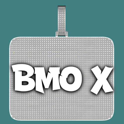 CUSTOM LETTER NECKLACE 3D BIG SQUARE