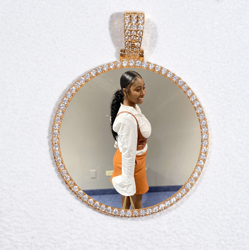 MEDIUM 3D CIRCLE CUSTOM PICTURE PENDANT